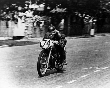 Moto Guzzi on the Isle of Man Tourist Trophy